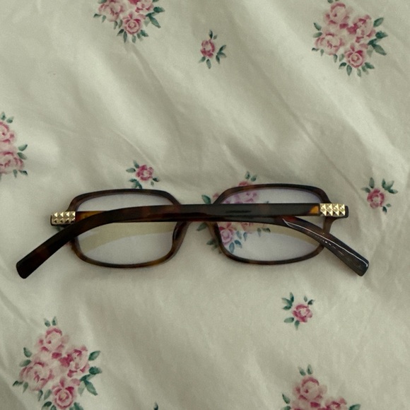 Tortoise Shell Rectangular Glasses - Picture 2 of 2
